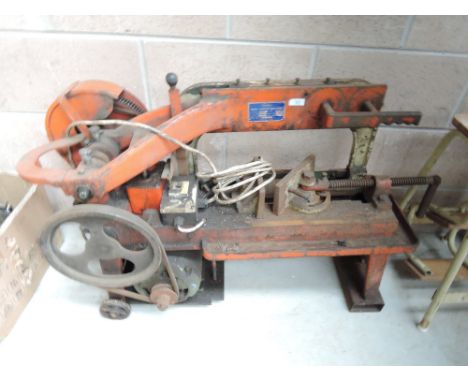 A vintage Warco electric hacksaw