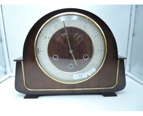 An art deco design mantle clock with chime