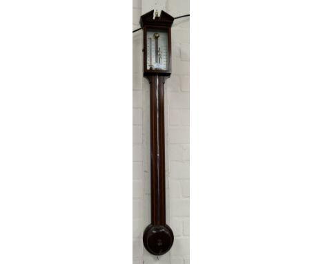 A reproduction Georgian style mahogany stick barometer