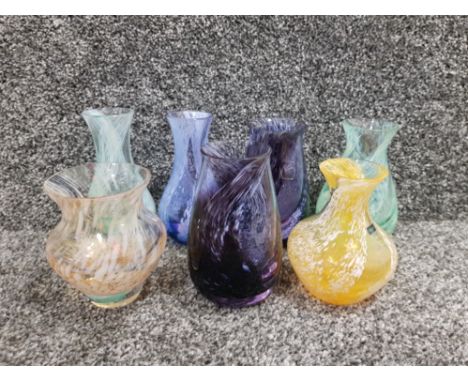 7 pieces of caithness art glass
