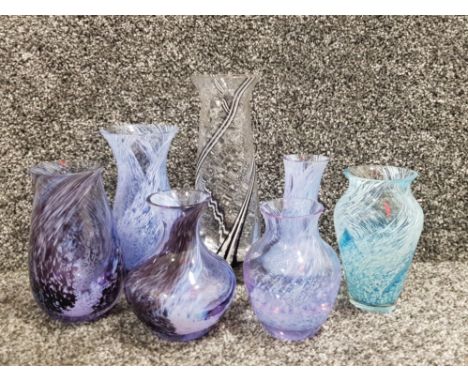 7 pieces of caithness art glass