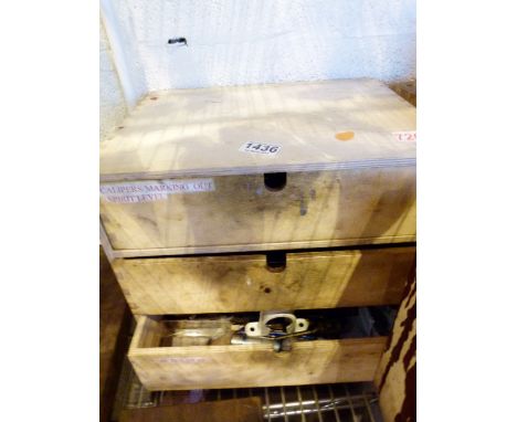 Three drawer chest of model makers tools