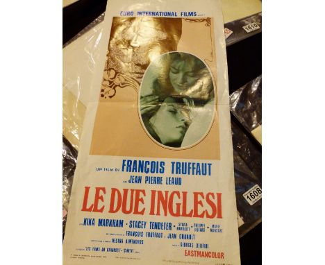 Four vintage original posters from the 1950's - 1970's of Lolita, Lure of the Sila, Le Due Inglesi and Auguste 