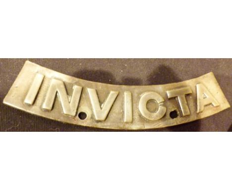 Traction engine brass plate L: 24 cm