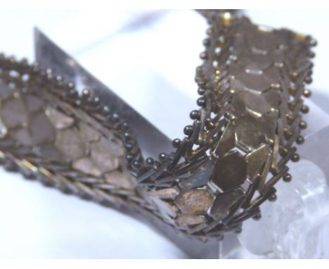Silver made in Italy scale bracelet, 26g