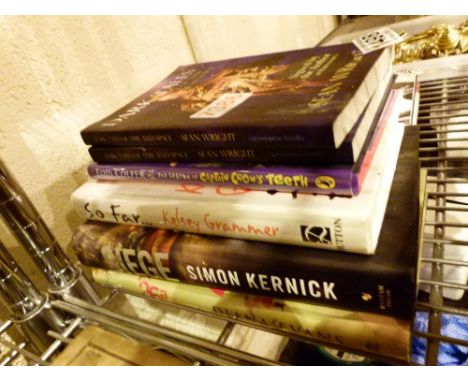 Collection of signed first edition books including Kelsey Grammer, Simon Kernick and Eoin Colfer 