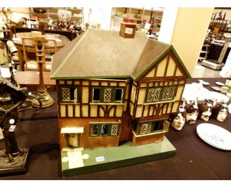 Vintage dolls house with furniture