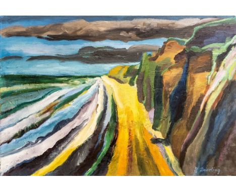 HARRY DEIERLING (1894 Philadelphia - 1989 Berlin) Hohes UferÖl auf Leinwand. 1928.90,5 x 62,5 cm.Unten rechts mit Pinsel in B