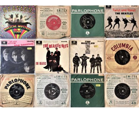 Here we have a great collection of around 100 7" singles by The Beatles and related. The Beatles titles include Magical Myste