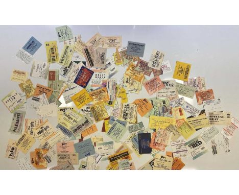 Approx 186 assorted ticket stubs chiefly for events circa late 1980s to early 00s and with artists to include: Lush, Echo and