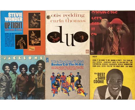 Here we have a classic selection of around 51 LPs. Artists/ titles include Marvin Gaye inc Let's Get It On, Sam Cooke - The B