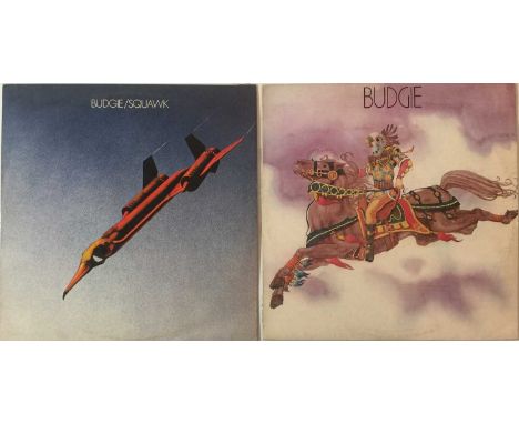 Wicked bundle of 2 x original UK pressing LPs from Budgie. Titles are Budgie (MKPS 2018 original red/pink labels - VG+ some l