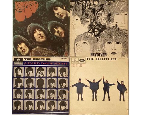 Lovely bundle of 4 x early/original UK studio LPs from The Beatles. All black/yellow Parlophone labels. Titles are Revikver (