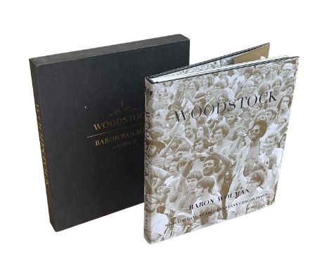 BARON WOLMAN WOODSTOCK SIGNED BOOK WITH TICKET &amp; SIGNED PHOTOGRAPH. Limited edition No.23 of 250. All in excellent condit