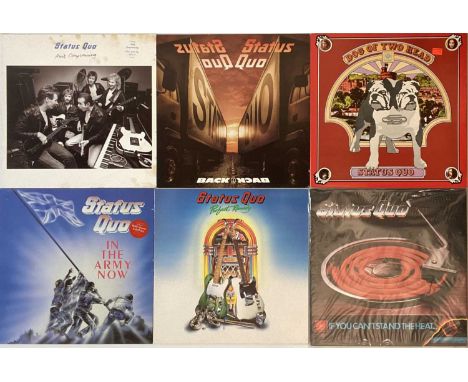 Here we have a lovely collection of around 44 LPs, 12" &amp; 7" records by the kings of double denim; Status Quo. Titles incl