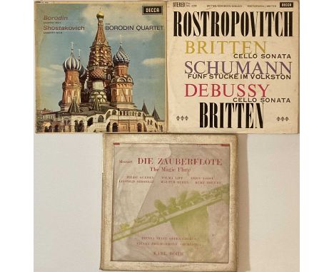 3 x desirable and hard to source original (stereo) Decca LP releases. Works are Karl Bohm - Die Zauberflote (The Magic Flute)