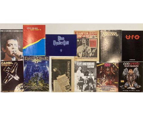 An excellent collection of concert memorabilia to include: seven concert programmes inc Lou Reed, Camel, Iron Maiden. 30 tick