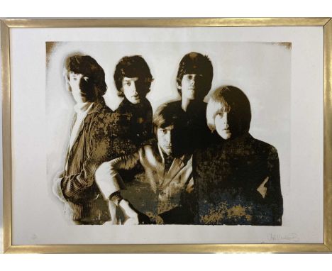 THE ROLLING STONES GERED MANOKOWITZ SIGNED AND LIMITED EDITION PRINT. Entitled "Masons Yard 1965 to 1994" and printed on Arch