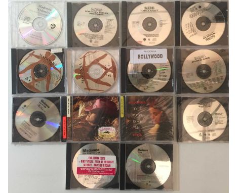 Here we have a fine selection of around 14 CDs by Madonna. All US released promos. Titles include Hollywood (PRO-CDR-101146),