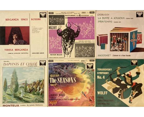Fantastic selection of 6 x original ED1 Decca SXL's. Works are Ansermet - Debussy La Boite A Joujoux/Printemps (SXL 2136 - VG