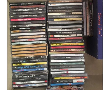 CLASSIC ROCK/POP/INDIE - CD/CASSETTE COLLECTION. Cool split collection of around 230 x CDs (around 90 are singles, the rest a