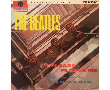 THE BEATLES - PLEASE PLEASE ME LP (1ST UK MONO 'BLACK AND GOLD' - PMC 1202. A solid 1st UK mono 'black and gold' copy of the 