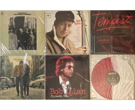 Here we have a smashing collection of around 33 LPs by Bob Dylan. Titles include Tempest (88725457601), Self-Titled (private 