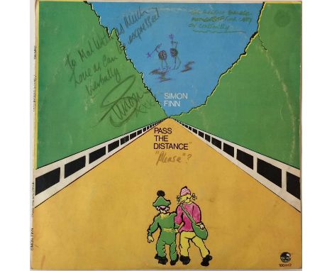 SIMON FINN - PASS THE DISTANCE LP (ORIGINAL UK PRESSING - MUSHROOM - 100 MR 2 - SIGNED AND ANNOTATED BY THE ARTIST). Wonderfu