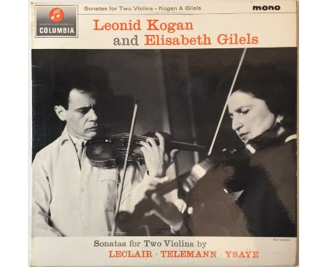 Superb to see original 1964 UK (mono) recording of virtuosos Leonid Kogan and Elisabeth Gilels performing Leclair, Telemann a