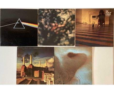 Choice selection of 5 x LPs from Pink Floyd and Syd. Titles are Syd Barrett - The Madcap Laughs (UK Harvest original SHVL 765