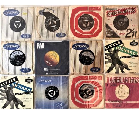 Here we have a superb selection of around 57 7" singles by some of rock n rolls most famous faces. Artists/ titles include Li
