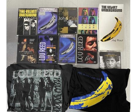 Collection of Velvet Underground memorabilia to include: The Velvet Underground - Peel Slowly and See (CD boxset, 31452 7887-