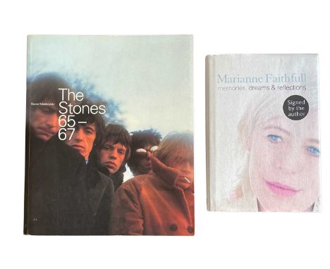  GERED MANKOWITZ THE STONES 65-67 &amp; MARIANNE FAITHFULL SIGNED BOOKS.  Copy of Gered's book on The Rolling Stones signed i