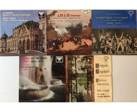 Marvellous bundle of 5 x original ED1 Decca SXL's. Works are Josef Krips - Schubert Great C Major Symphony (SXL 2045, blue bo