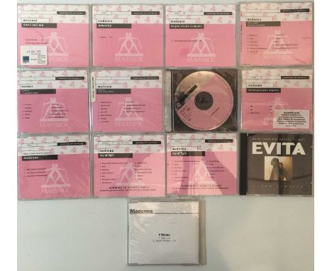 A lovely pack of around 13 CDs by Madonna. All UK or European released promos. Titles include Ray Of Light (x2) (PROP370), Ev