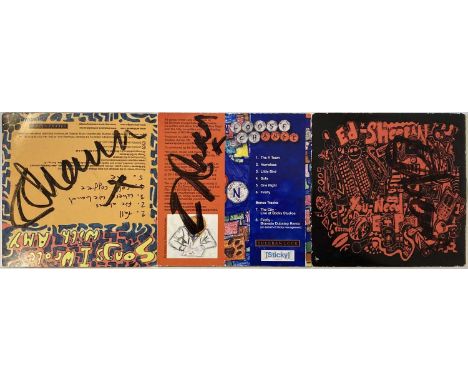 Three early Ed Sheeran CD EPs 'Songs I Wrote With Amy', 'You Need Me' and 'Loose Change' all bearing a signature in black mar