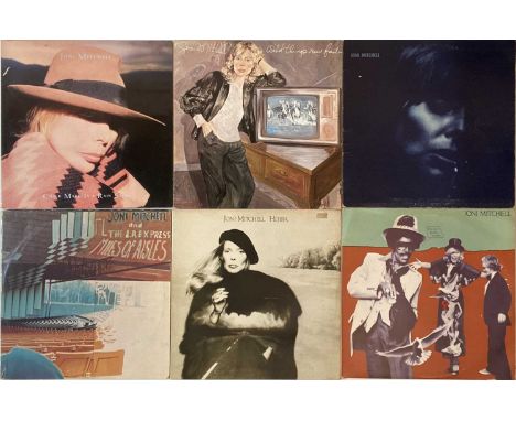Here we have a lovely selection of around 42 folk-rock/ singer-songwriter LPs. Artists/ titles include Joni Mitchell inc Blue