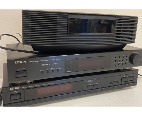 To include: a pair of Wharfedale Delta 30 speakers with stands and spare cabling. A pair of speakers without boxes, a Denon r