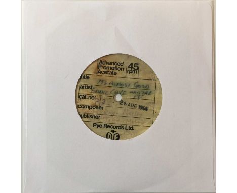 EDDIE CAVE &amp; THE FYX - IT'S ALMOST GOOD (7" ACETATE RECORDING). A total Mod scorcher from the mid 60s Liverpool trio, thi