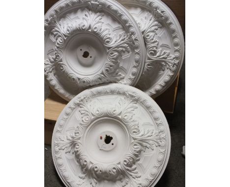 SIX LIGHT WEIGHT CEILING LIGHT SURROUNDS 