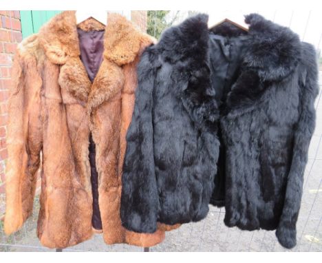 TWO VINTAGE CONEY FUR JACKETS (Both size 38")