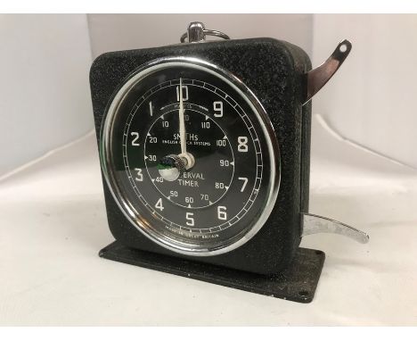 A Smiths English Clock Systems interval/lap timer, 10 cm, 4 inches wide