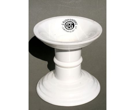 A G Rushbrooke (Smithfield) ceramic ham stand, 19cms 97.5ins) high.Condition Reportgood overall condition no chips or cracks