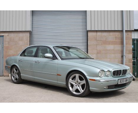A 2005 Jaguar XJ8 SE 4.2 Automatic, registration number BG55 KWN, metallic silver blue, chassis number SAJAC72P45SG42932, eng