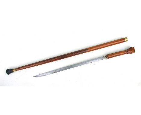 A sword stick with 46cms (18ins) steel blade.