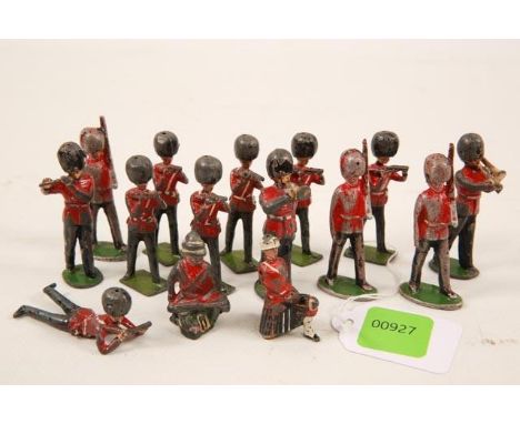 15 Pewter Vintage British Soldier figures, hand painted#00927 