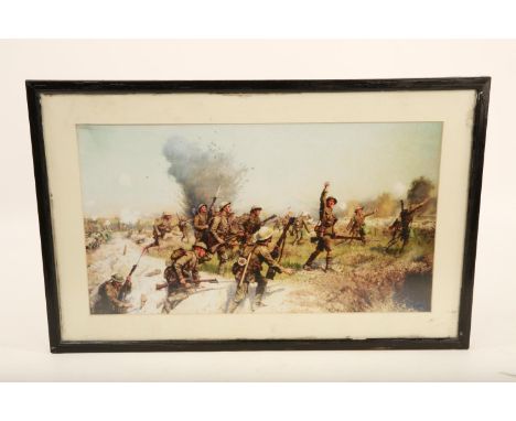 WW1 Battle scene print#1555 