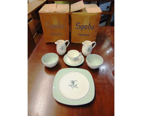 A COPELAND SPODE 'OLYMPUS' PATTERN TEA SERVICE  complete in original cardboard boxes