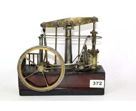 A model steam engine water pump, Size. 23 x 20cms.