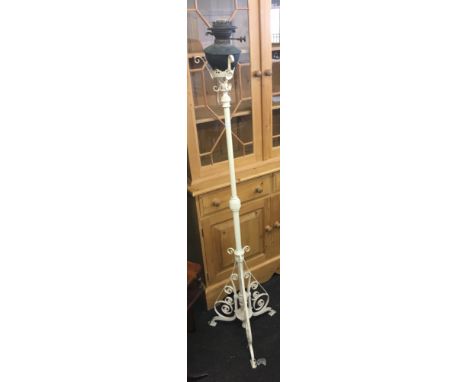 Victorian oil Lamp stand with lamp
